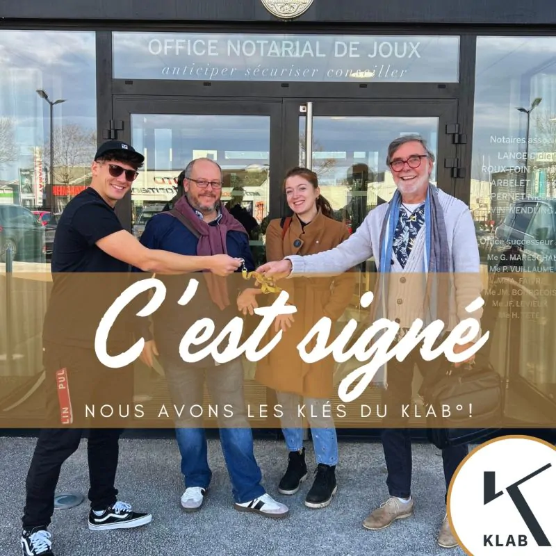 signature du bail du KLAB°